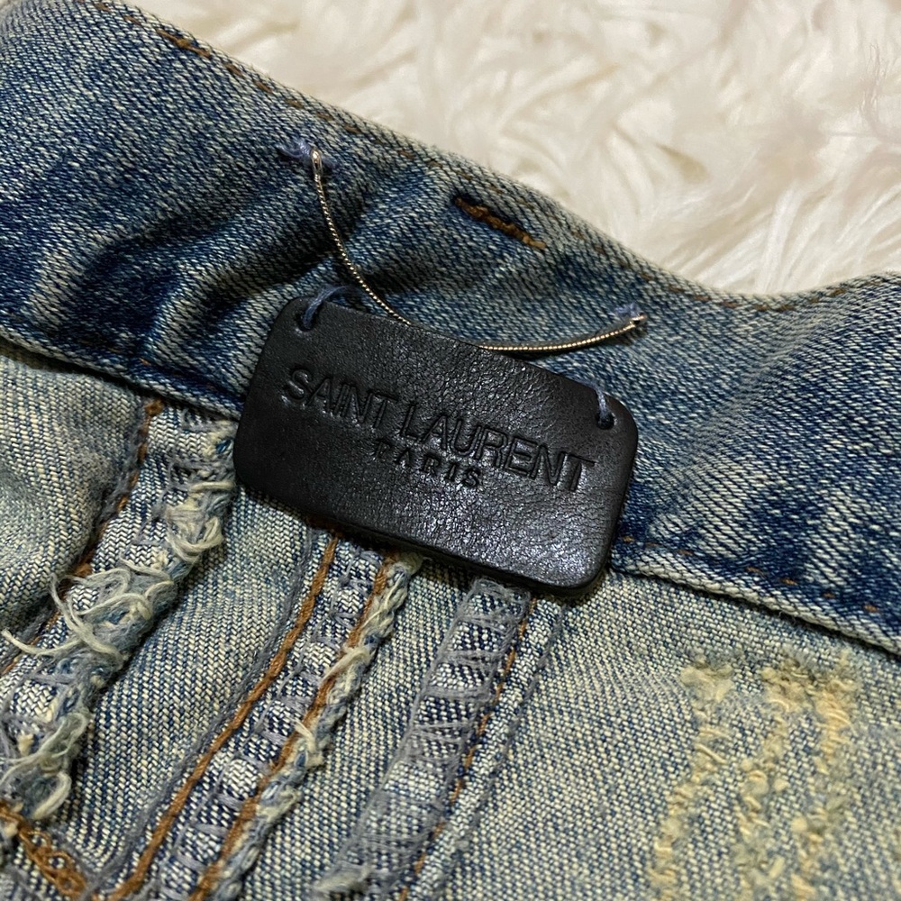 Yves Saint Laurent Distressed Jeans